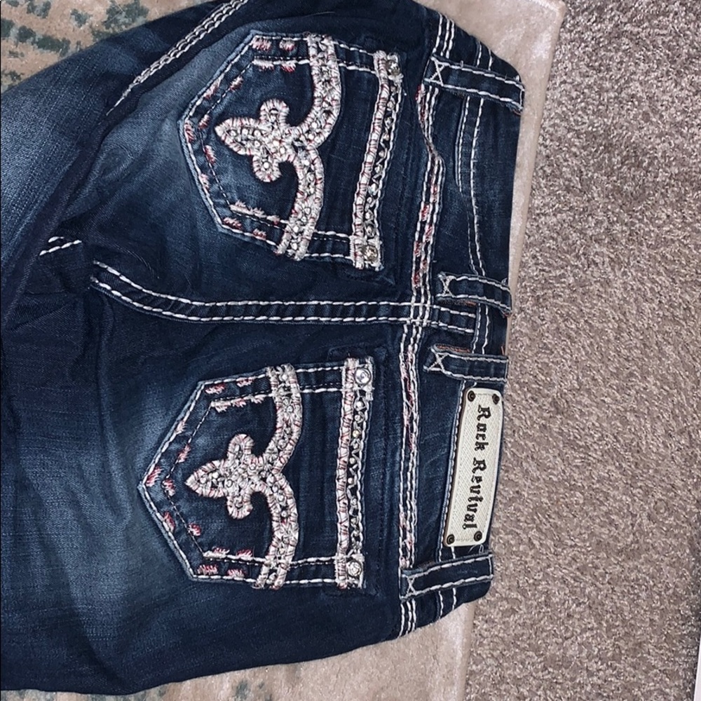 Boot cut rock revival jeans